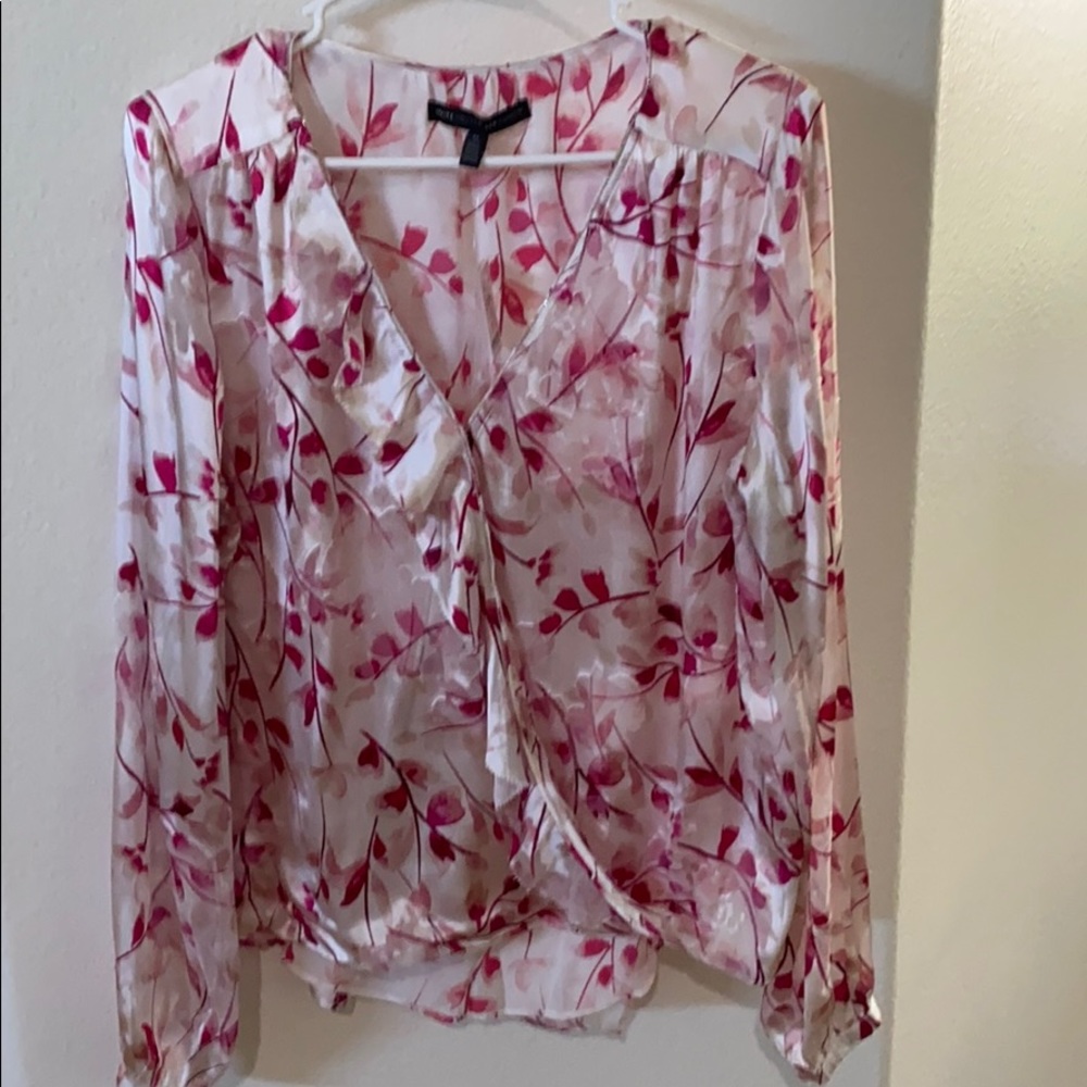 Beautiful blouse with different shades of pink.